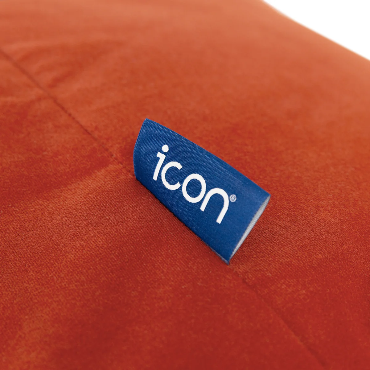 icon Orb Accent Chair and Milano Round Footstool Matt Velvet, Spicy Terracotta - Terracotta – image 2