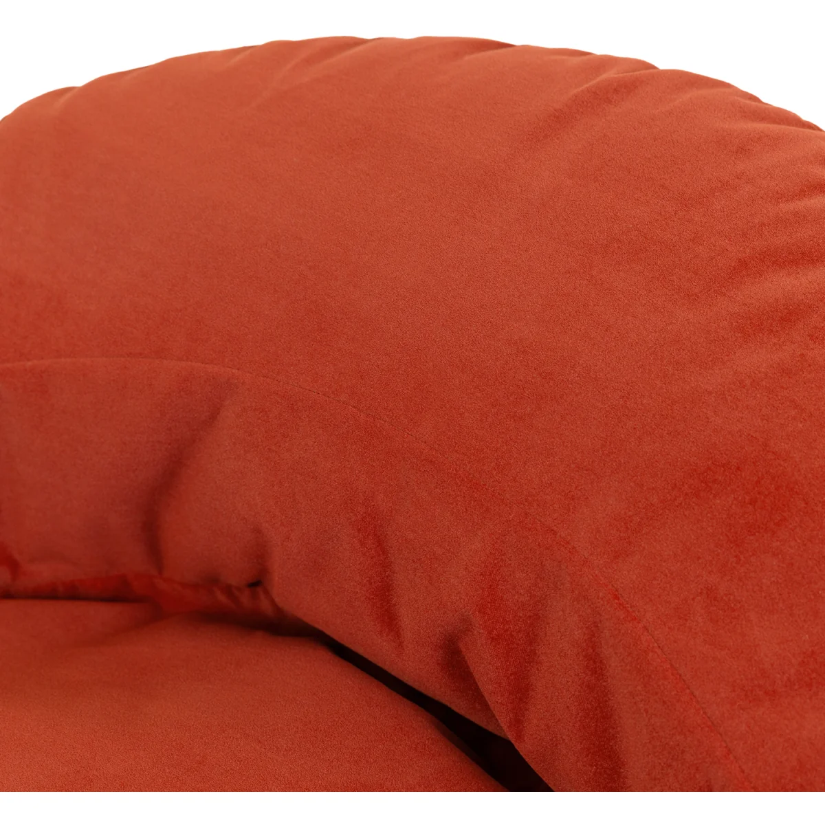 icon Orb Accent Chair and Milano Round Footstool Matt Velvet, Spicy Terracotta - Terracotta – image 8