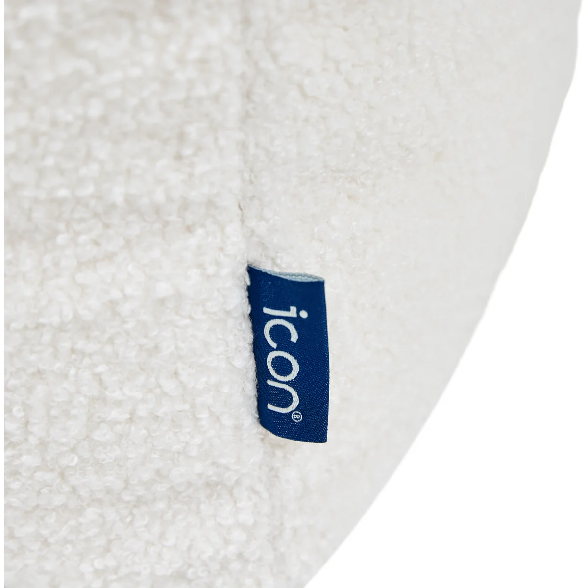 icon Amara Boucle Square Footstool Bean Bag, Cream - Cream – image 6