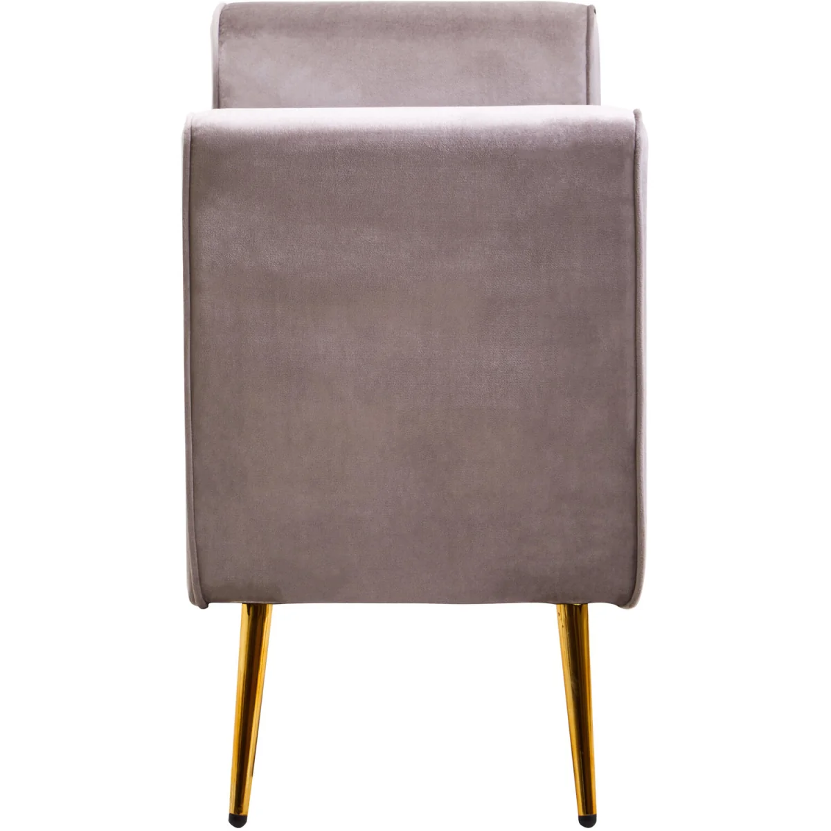 Loretta Mink Velvet Ottoman Storage Bench - Brown – image 4