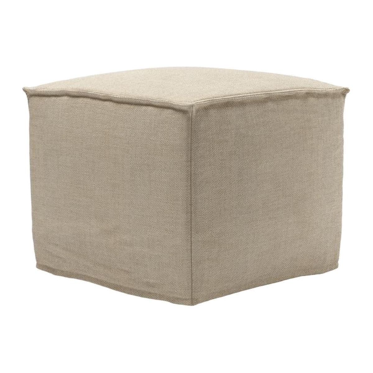 Anders Small Square Footstool in Shearling Hygge Chunky Weave – image 1