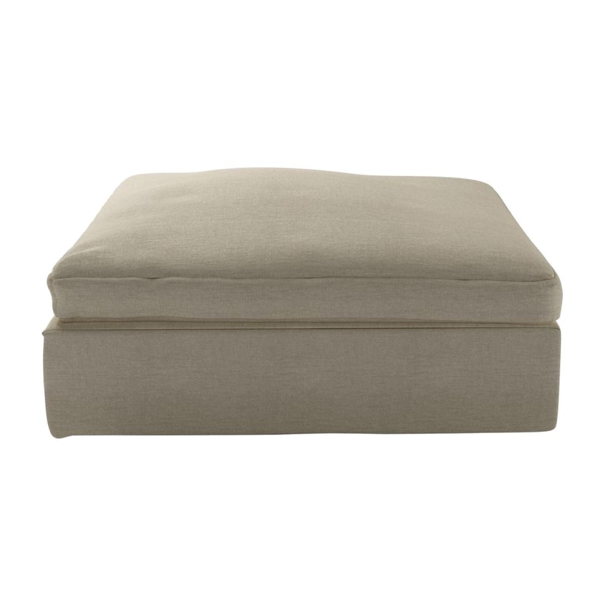 Long Island Footstool End Unit in Pampas Hygge Smart Linen