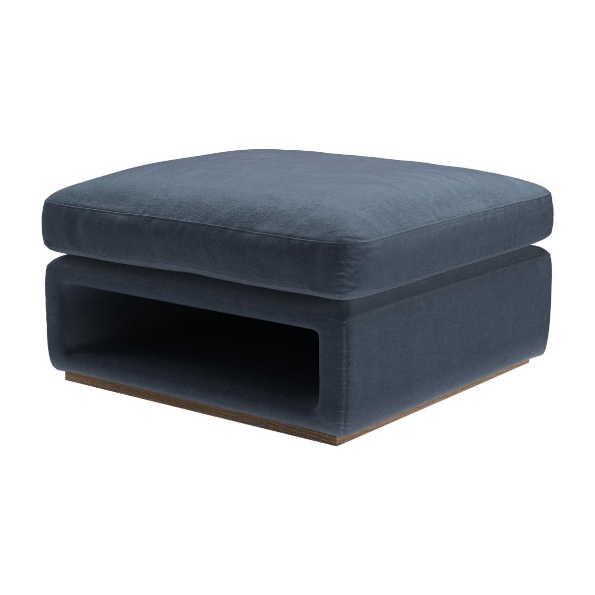 Ren Modular Storage Footstool in Skyfall Cotton Matt Velvet – image 1