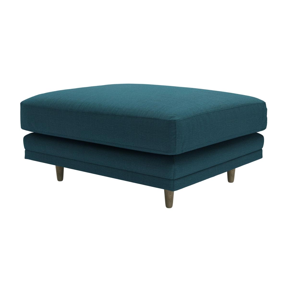 Marco Large Rectangular Footstool in Evergreen Brushed Linen Cotton – image 1