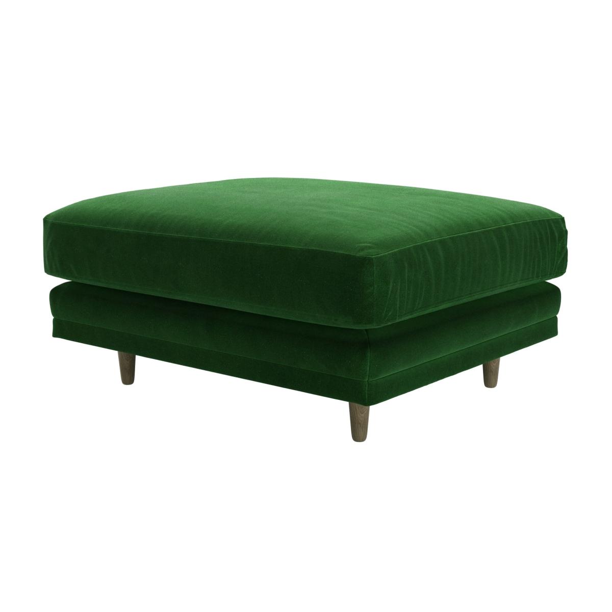 Marco Large Rectangular Footstool in Putting Green Aquaclean Clever Velvet – image 1