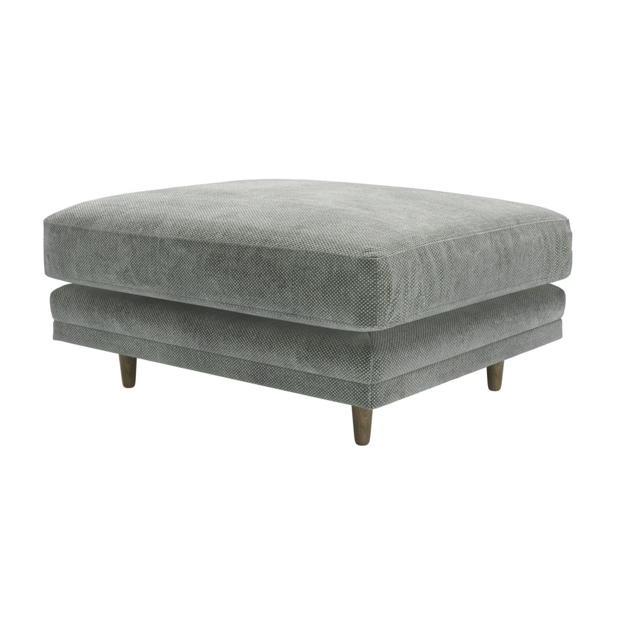 Marco Large Rectangular Footstool in Moonstone Speckled Chenille – image 1