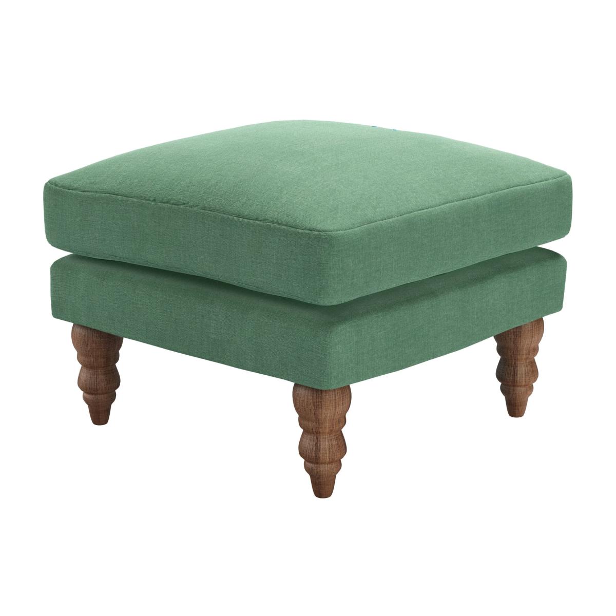 Isla Small Square Footstool in Celadon Easy Cotton – image 1