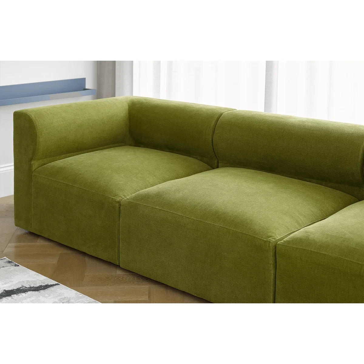 Cohen Footstool End Unit in Malbec Cotton Matt Velvet – image 4