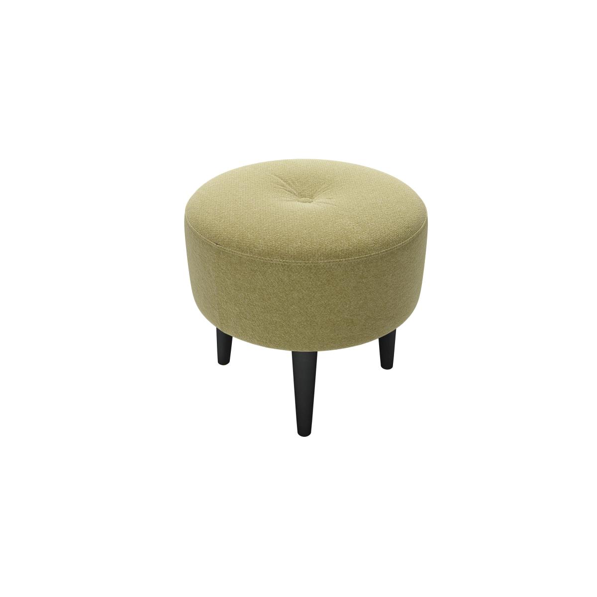 Jack Round Footstool in Green Velvet – image 2