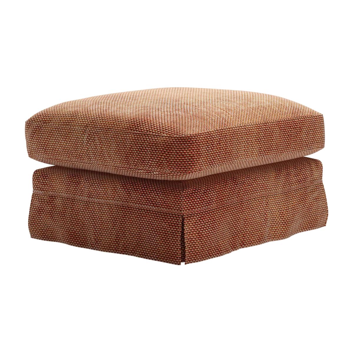Otto Large Rectangular Footstool in Pomegranate Bubble Velvet – image 1
