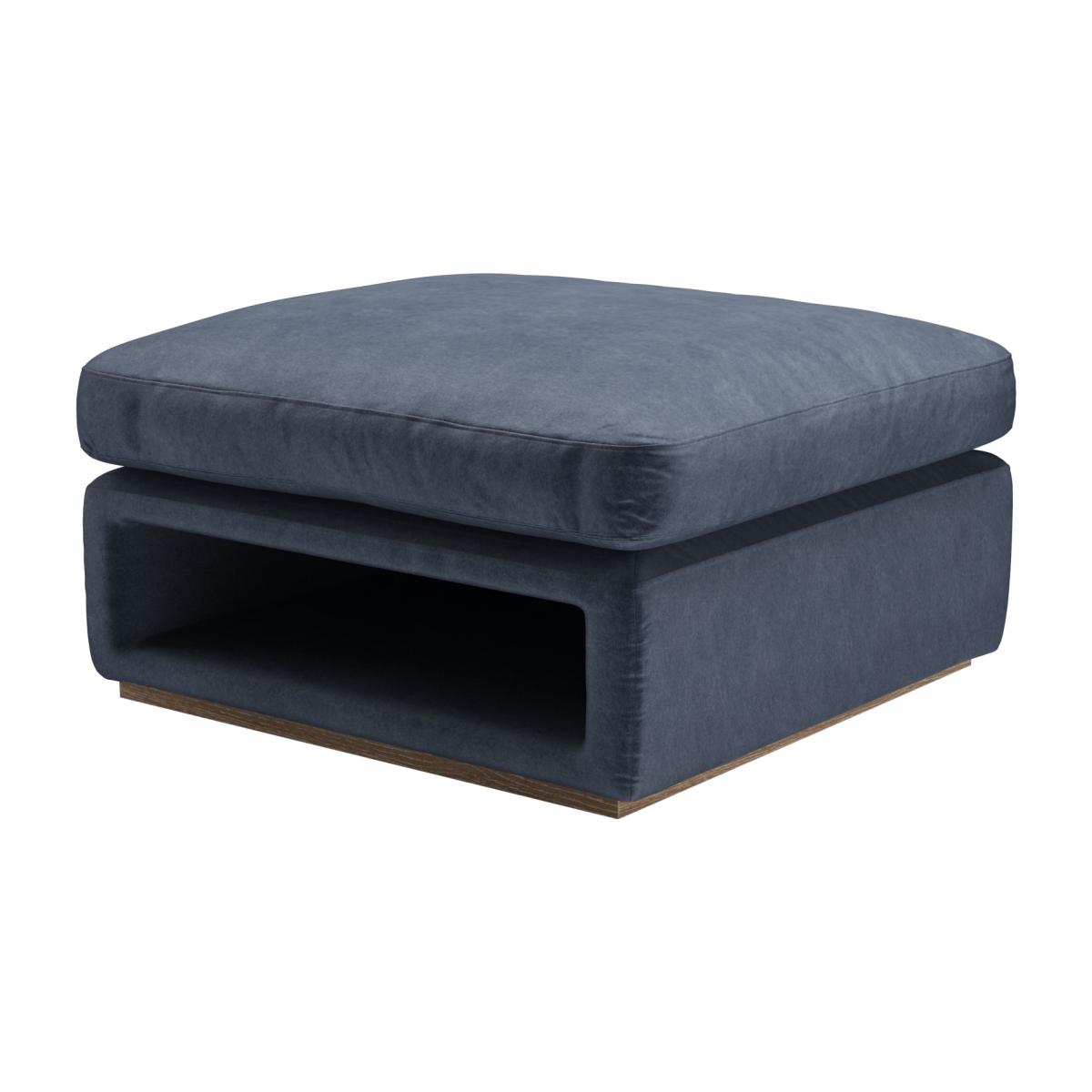Ren Modular Storage Footstool in Armour Smart Velvet – image 1