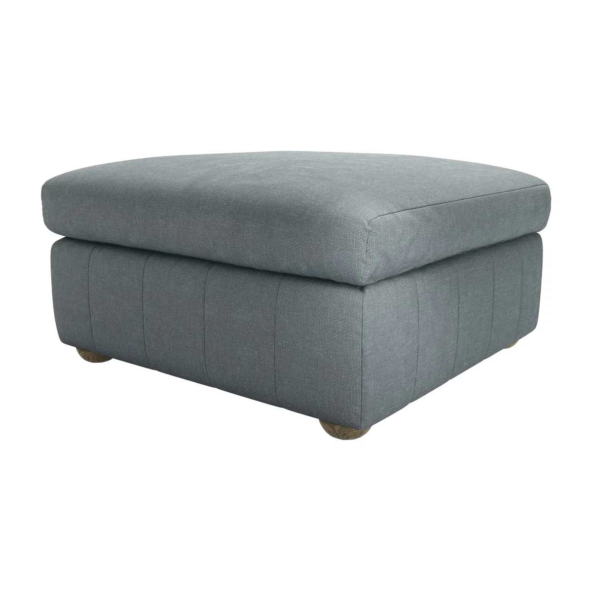 Tiffany Medium Square Footstool in Burnham Norfolk Cotton - sofa.com