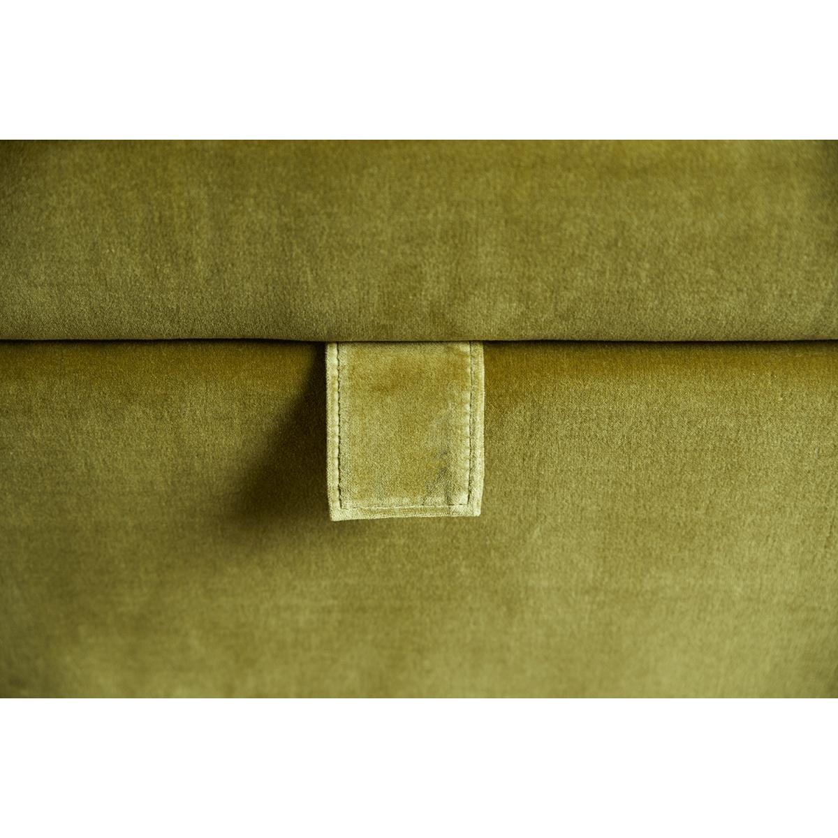 Club Large Rectangular Storage Footstool in Shale Aquaclean Clever Velvet – image 5