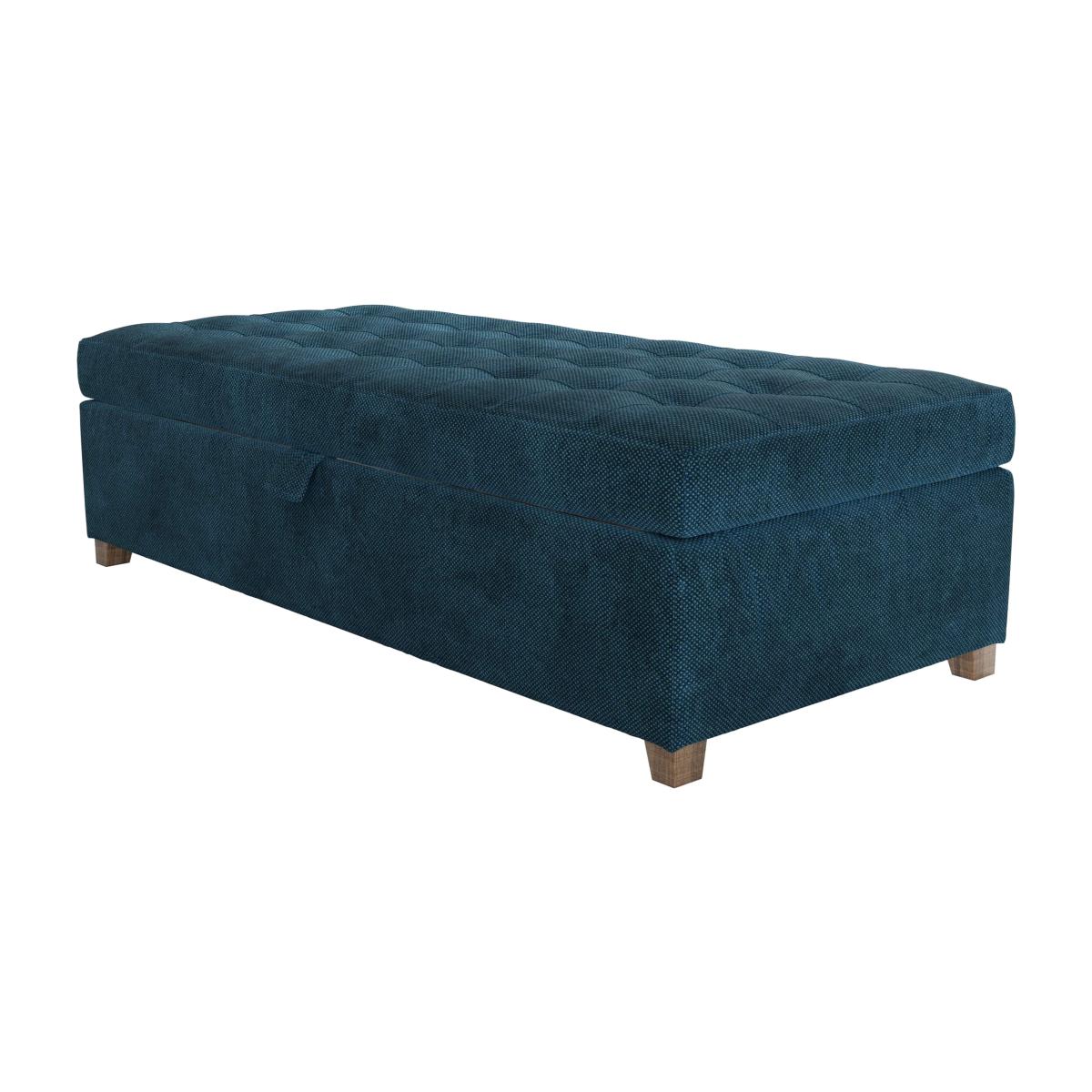 Club Large Rectangular Storage Footstool in Mineral Mist Speckled Chenille – image 1