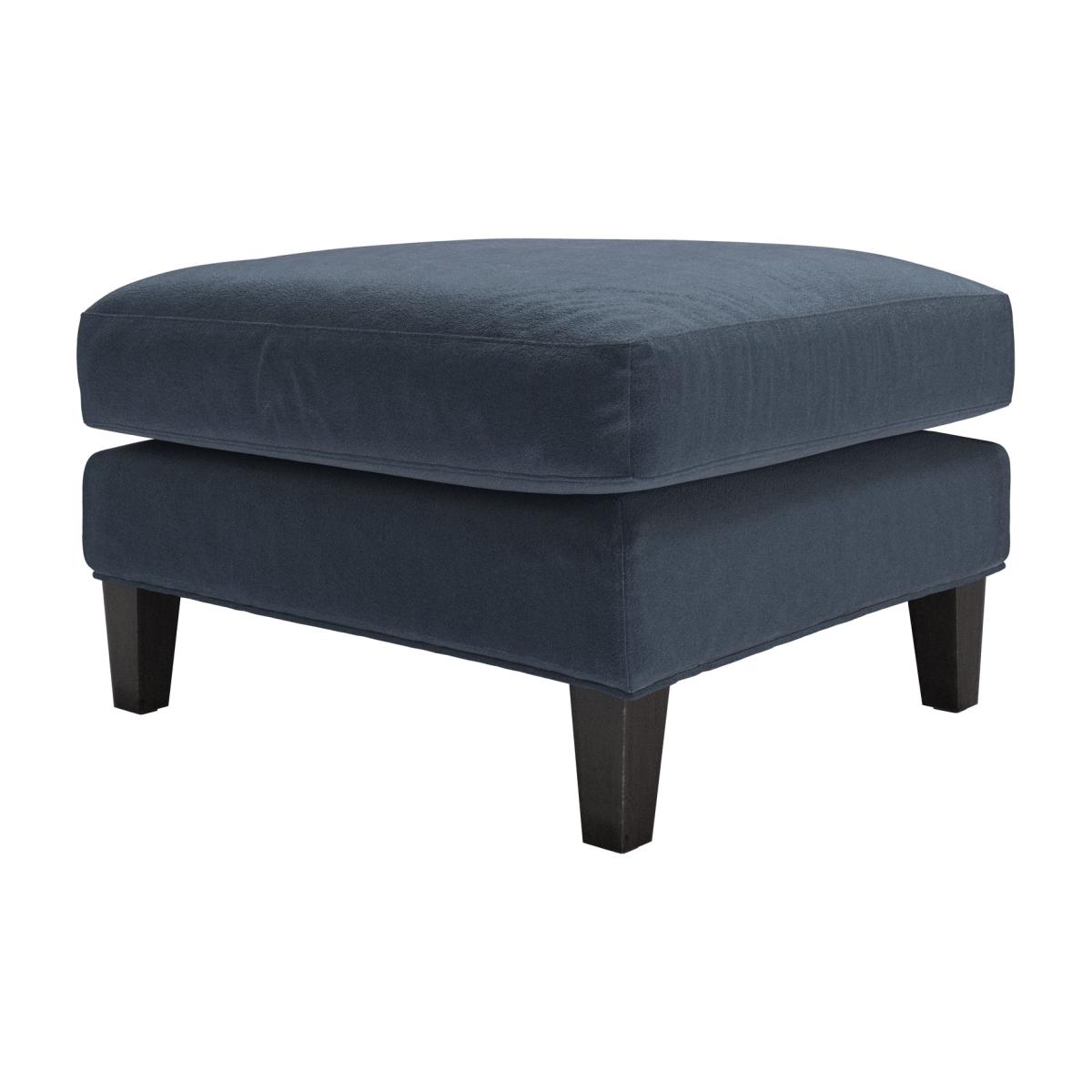 Izzy Medium Rectangular Footstool in Skyfall Cotton Matt Velvet – image 1