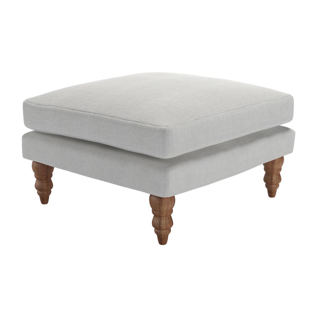 Isla Medium Square Footstool in Shearling Hygge Chunky Weave