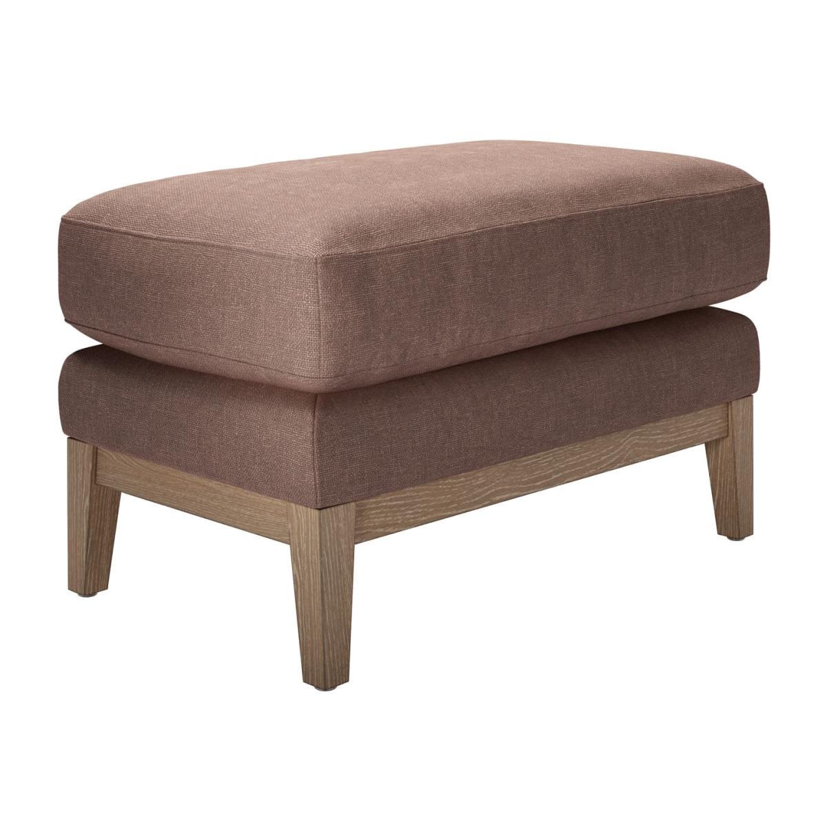 Costello Small Rectangular Footstool in Pinot Noir Norfolk Cotton – image 1