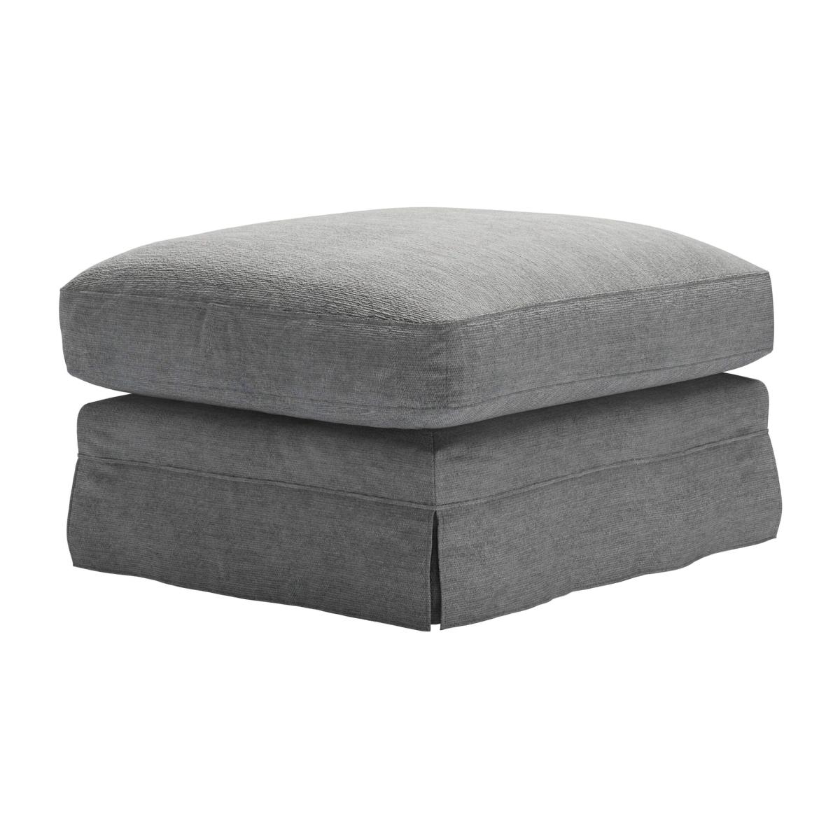 Otto Large Rectangular Footstool in Gull Slubby Cotton - sofa.com