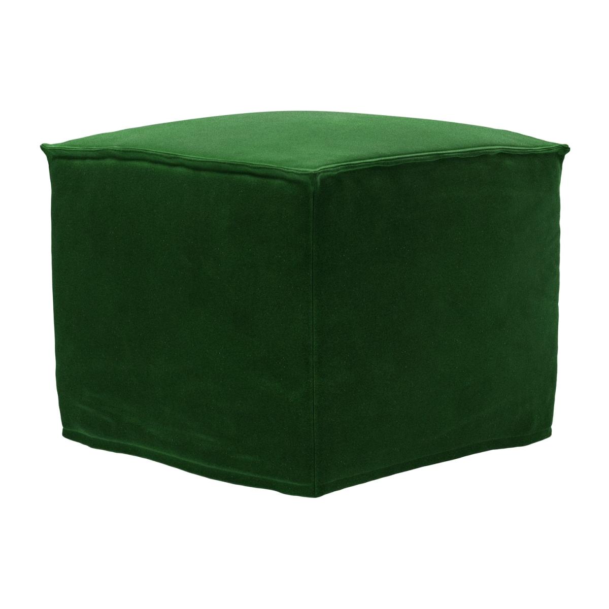 Anders Small Square Footstool in Putting Green Aquaclean Clever Velvet – image 1