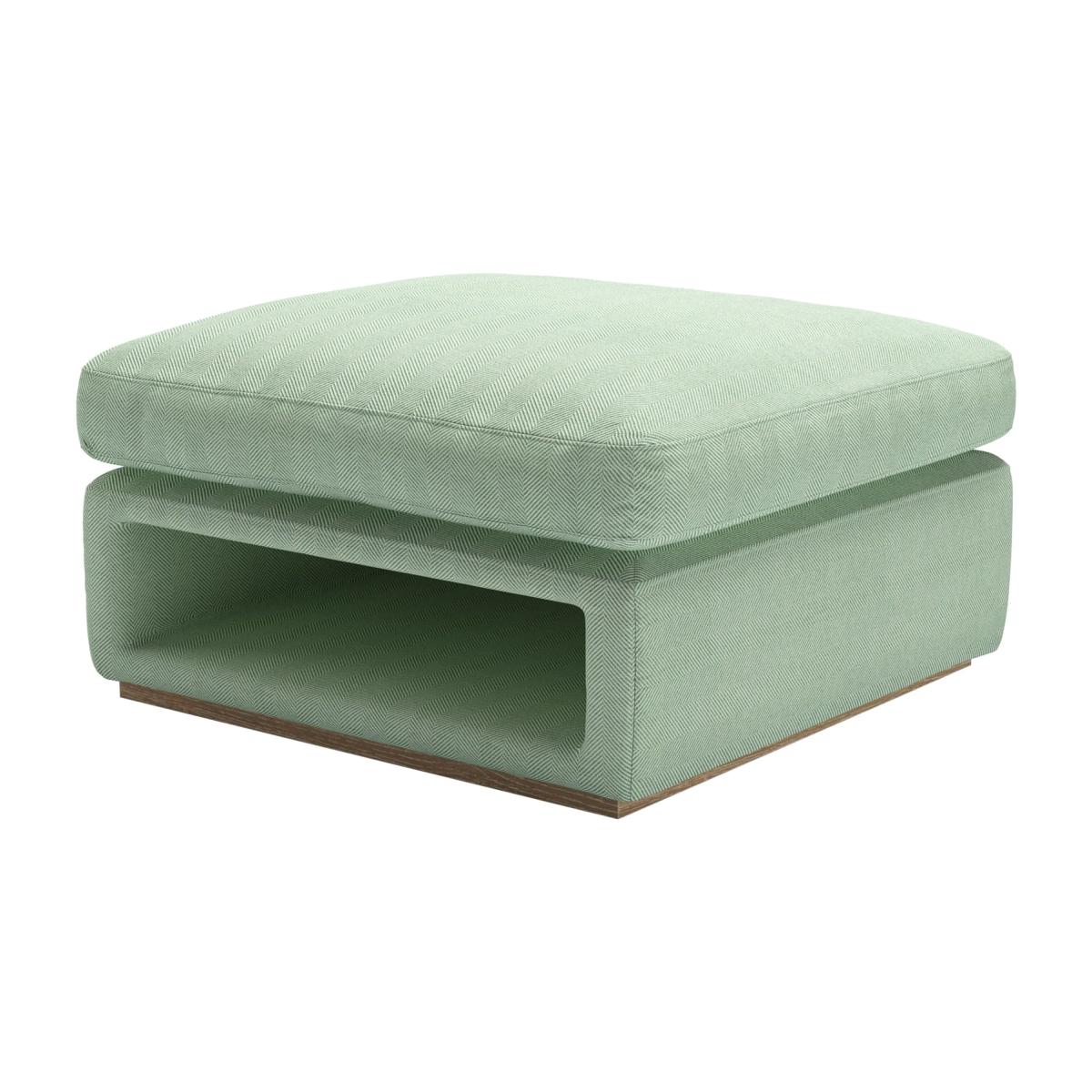Ren Modular Storage Footstool in Miami House Herringbone Weave – image 1