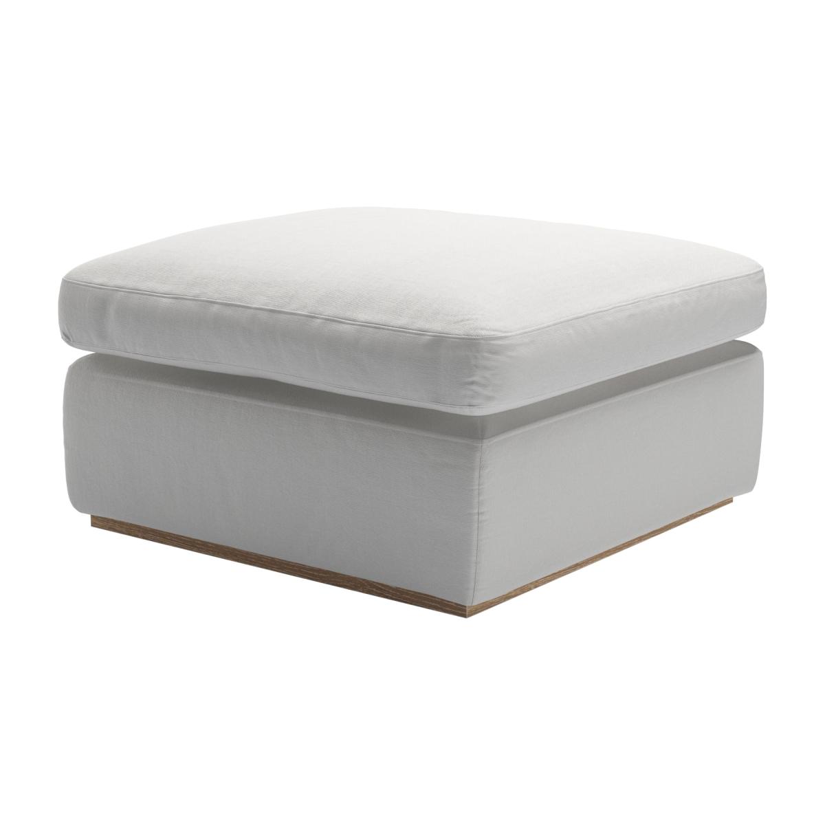 Ren Footstool in Alabaster Brushed Linen Cotton – image 1