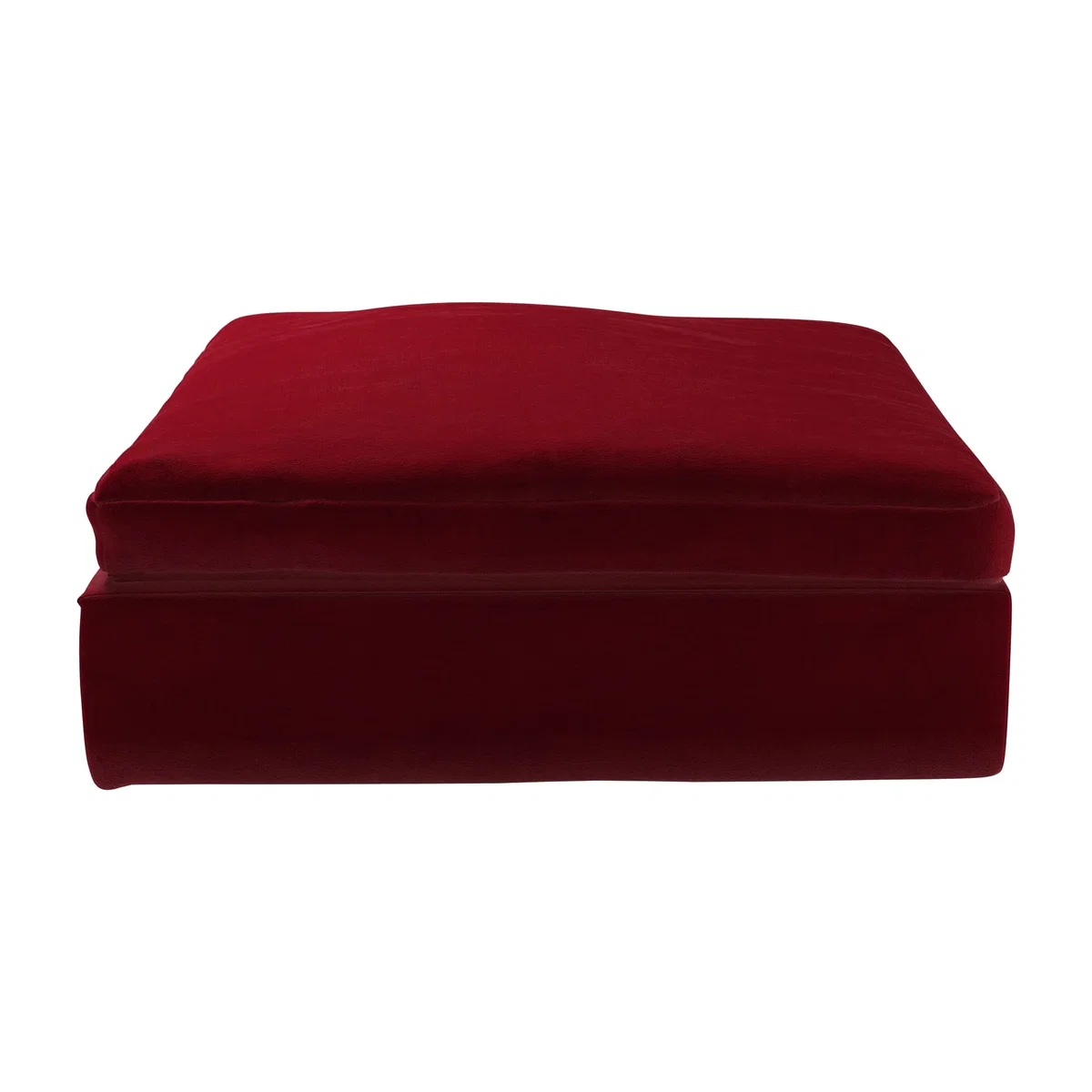 Long Island Footstool End Unit in Malbec Cotton Matt Velvet – image 1