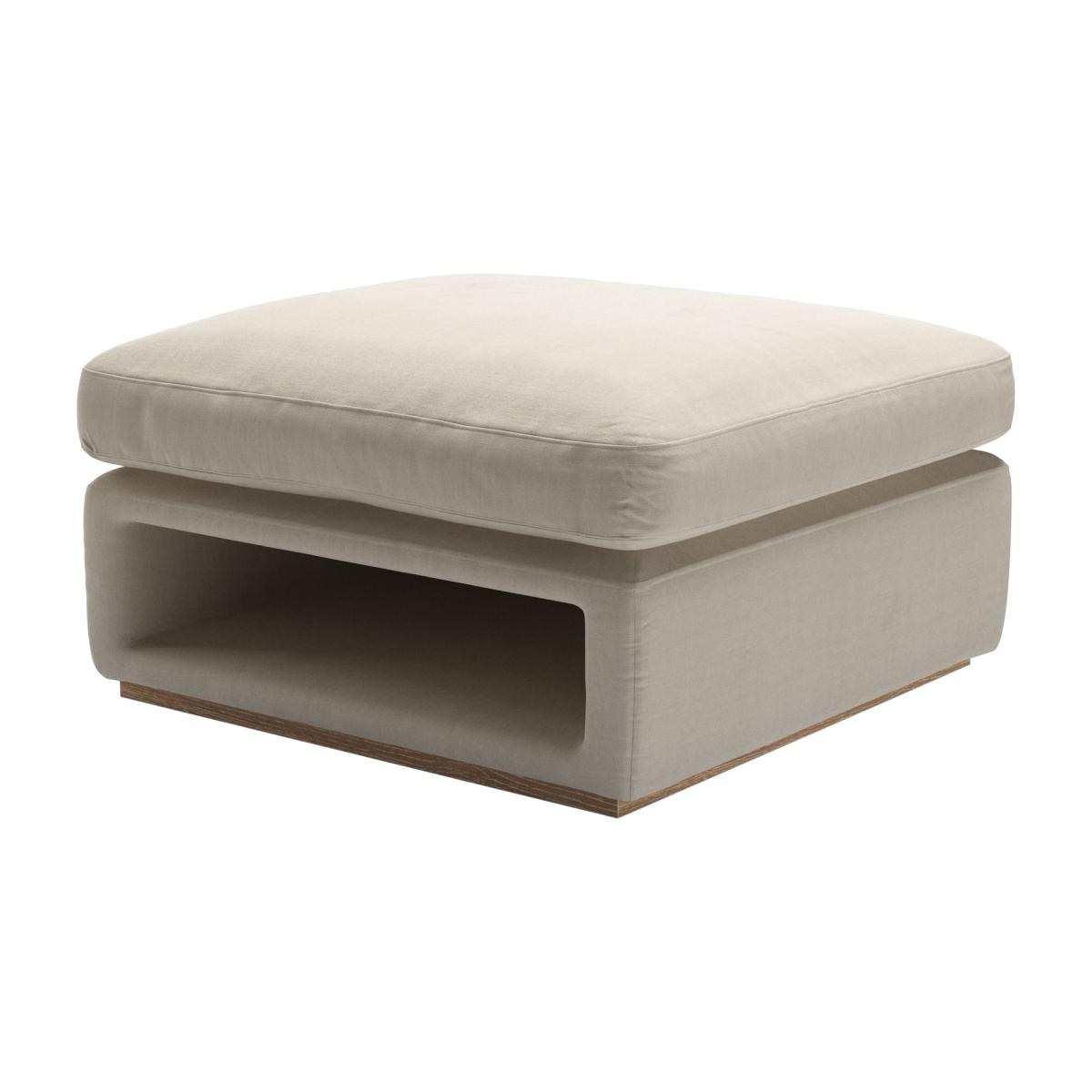 Ren Modular Storage Footstool in Wishful Vermeer Linen – image 1