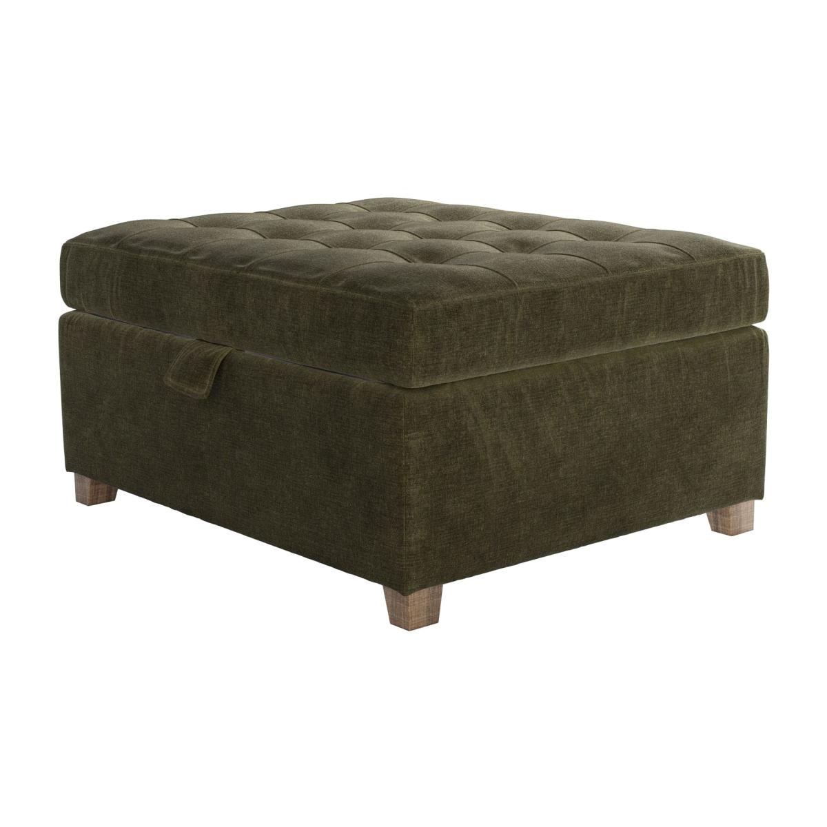 Club Small Rectangular Storage Footstool in Juniper Aquaclean Clever Chenille – image 1