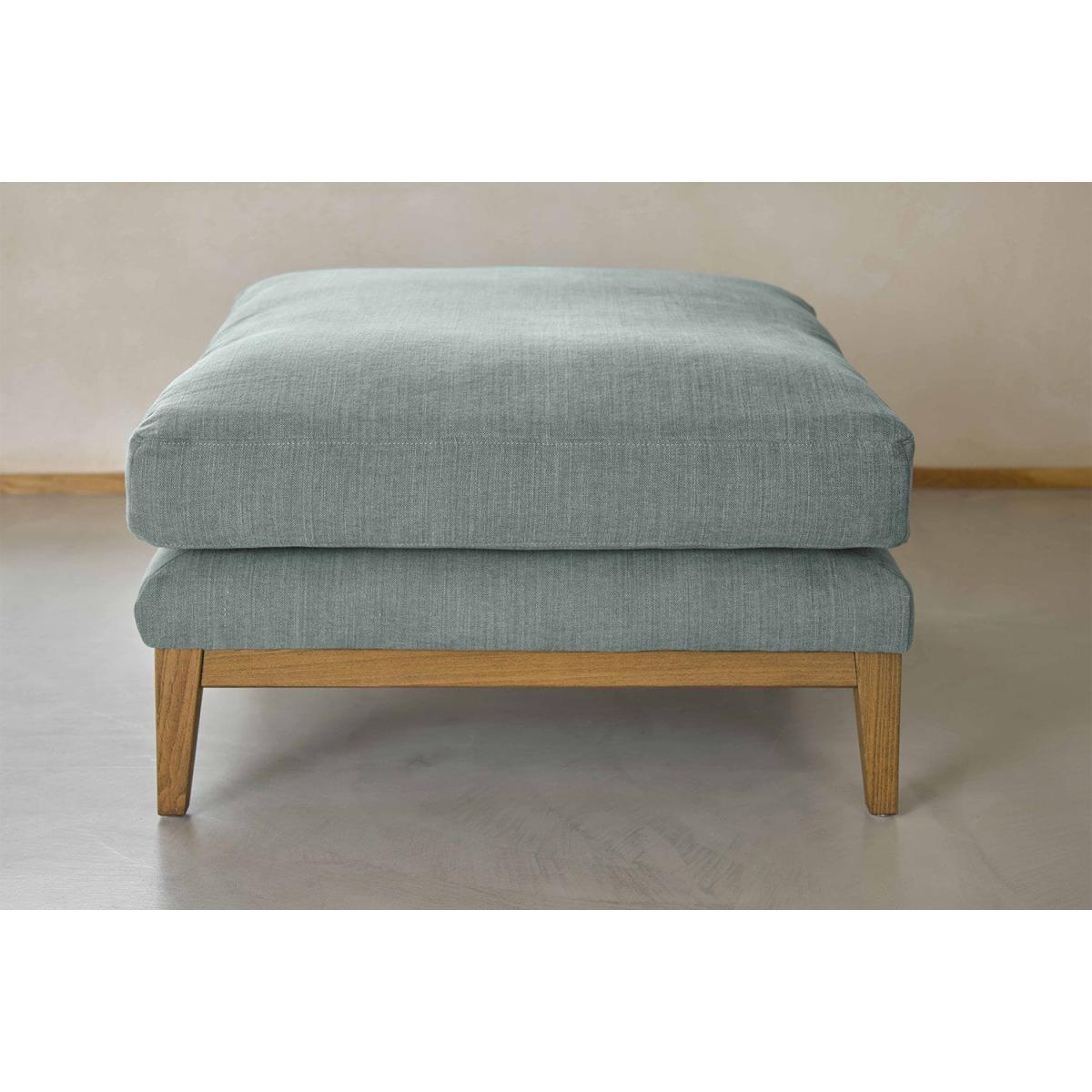 Costello Small Rectangular Footstool in Pomegranate Bubble Velvet – image 4