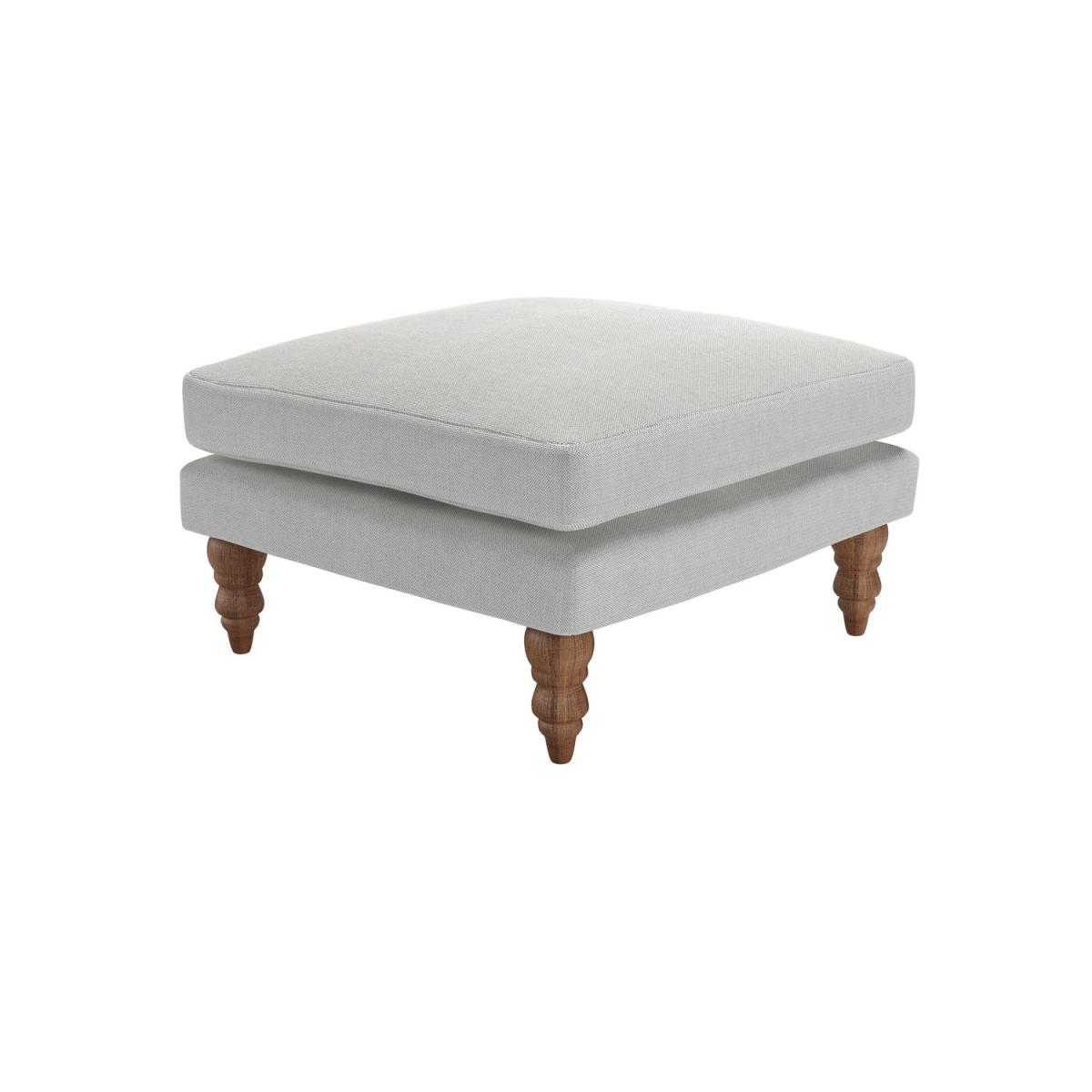 Perfectly Pristine Isla Small Square Footstool in Plum Smart Velvet - sofa.com – image 2