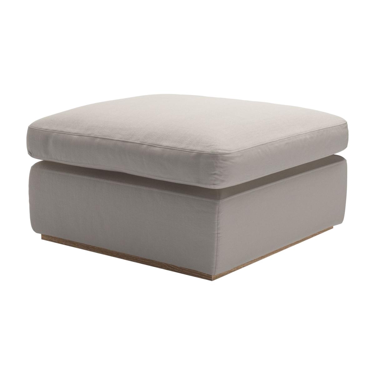 Ren Footstool in Stone Brushed Linen Cotton – image 1