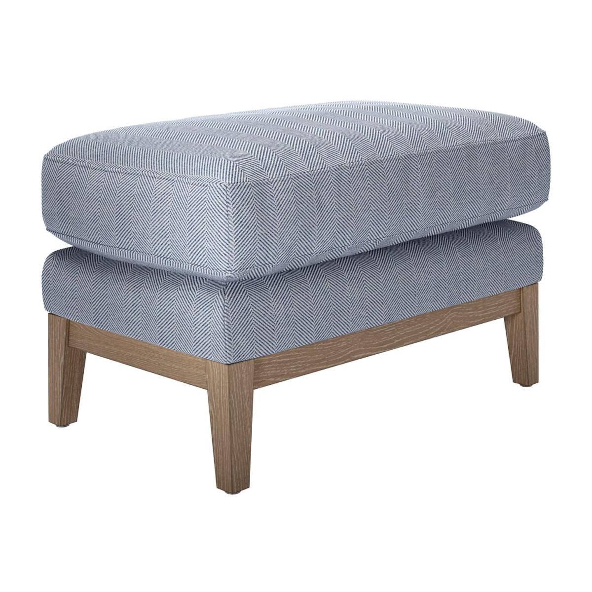 Costello Small Rectangular Footstool in Uniform House Herringbone Weave – image 1