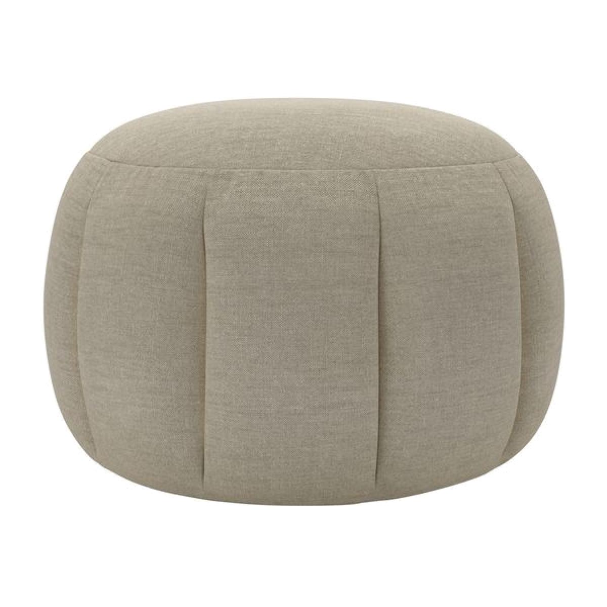 Harper Round Footstool in Pampas Hygge Smart Linen – image 1