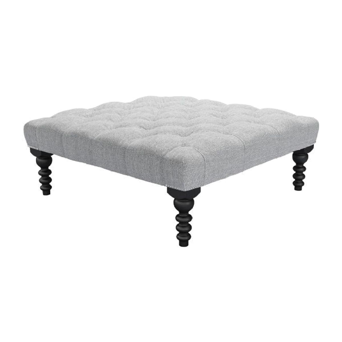 Perfectly Pristene Valentin Large Square Footstool in Frost Highland Tweed - sofa.com