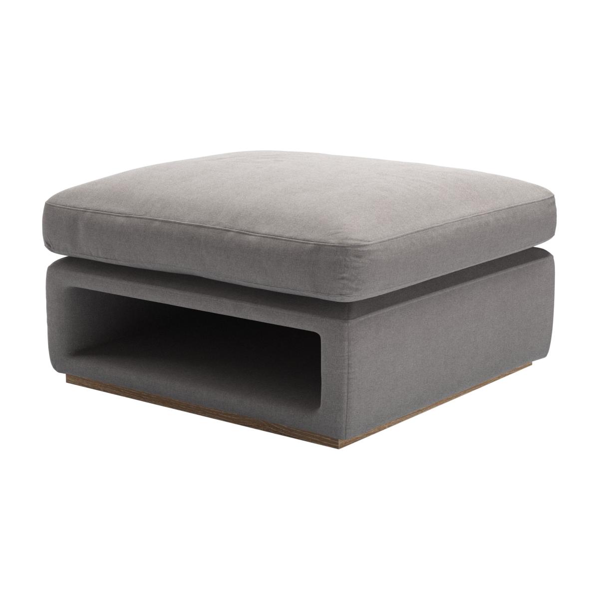 Ren Modular Storage Footstool in Pigeon Grey Easy Cotton – image 1
