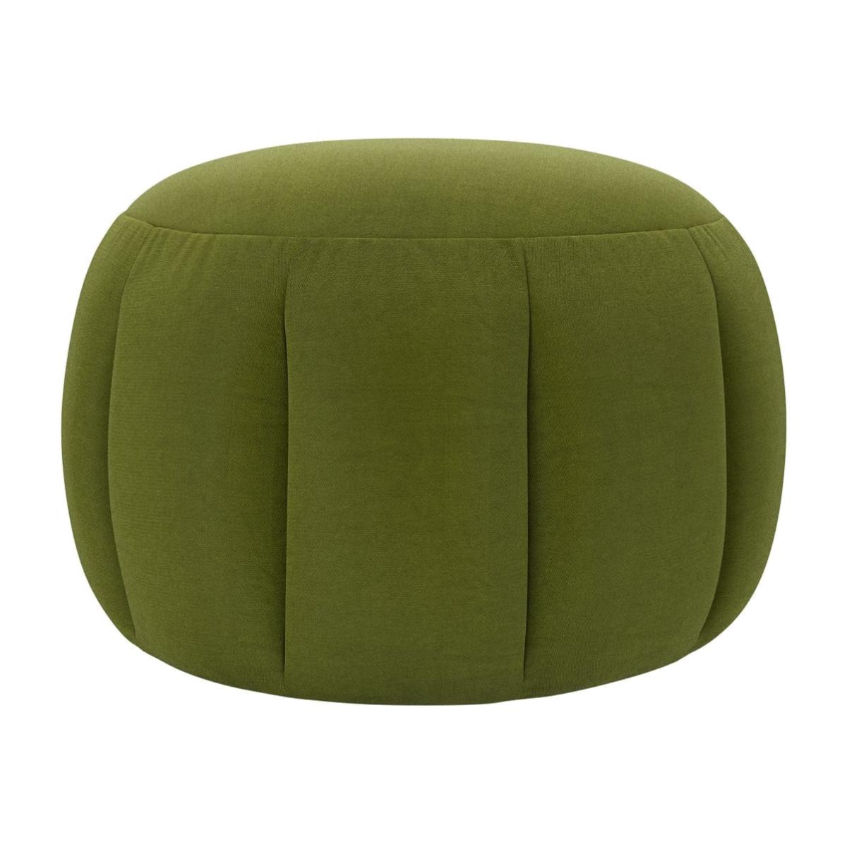 Harper Round Footstool in Vine Leaf Organic Smart Cotton – image 1