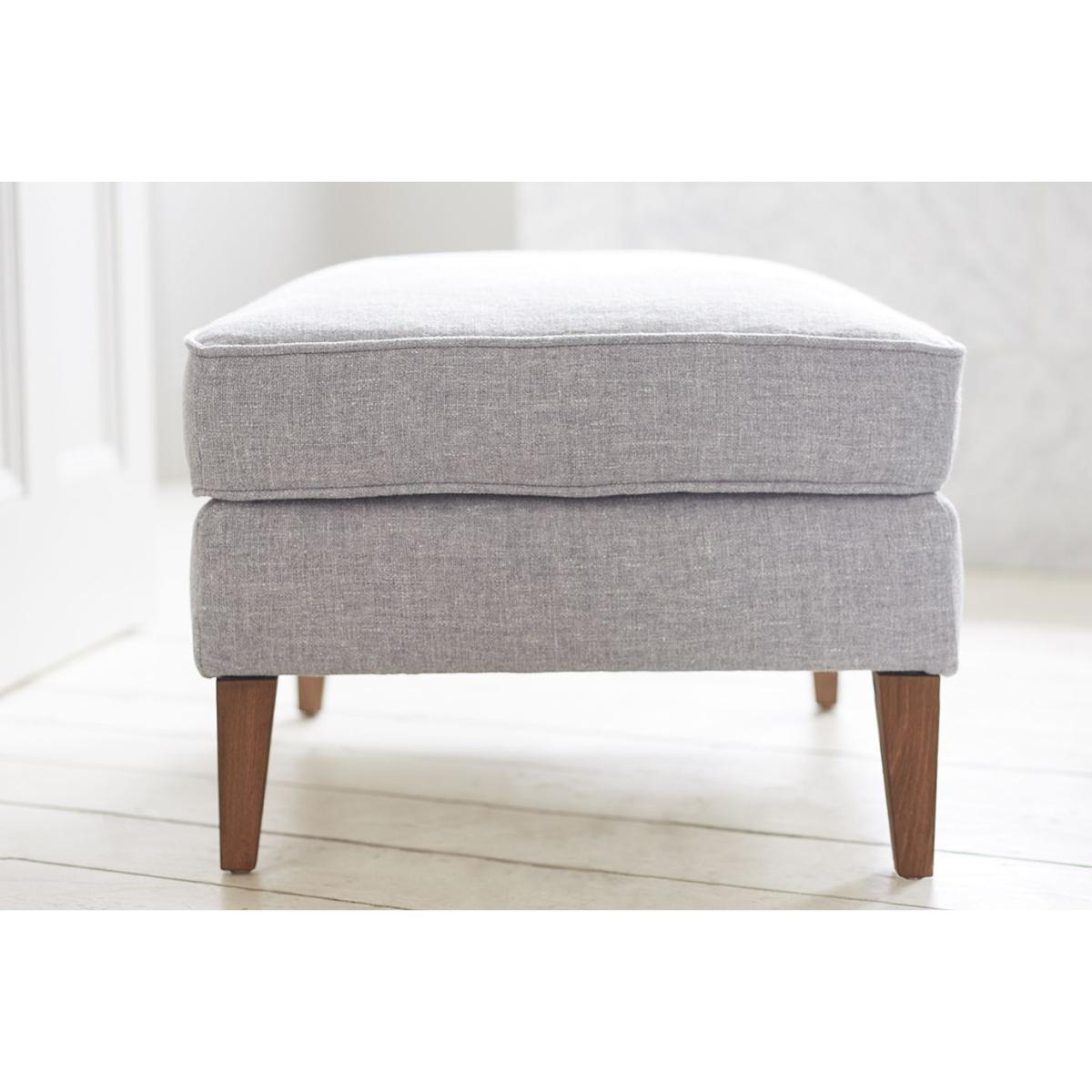 Iggy Medium Rectangular Footstool in Jasmine Silky Jacquard Weave – image 3