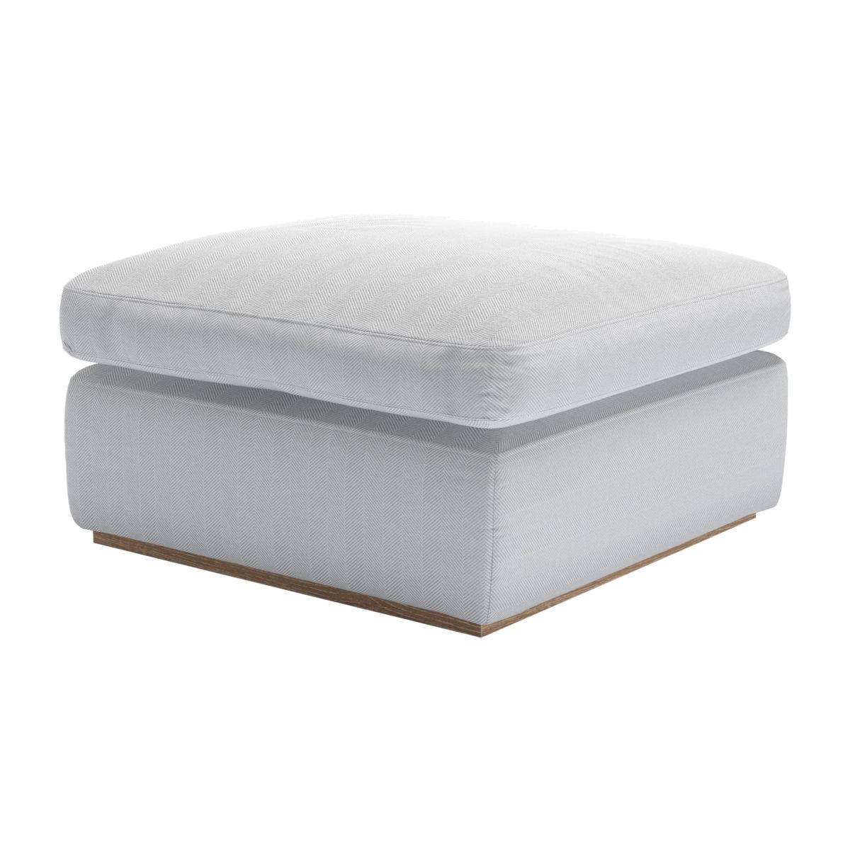 Ren Footstool in Pumice House Herringbone Weave – image 1