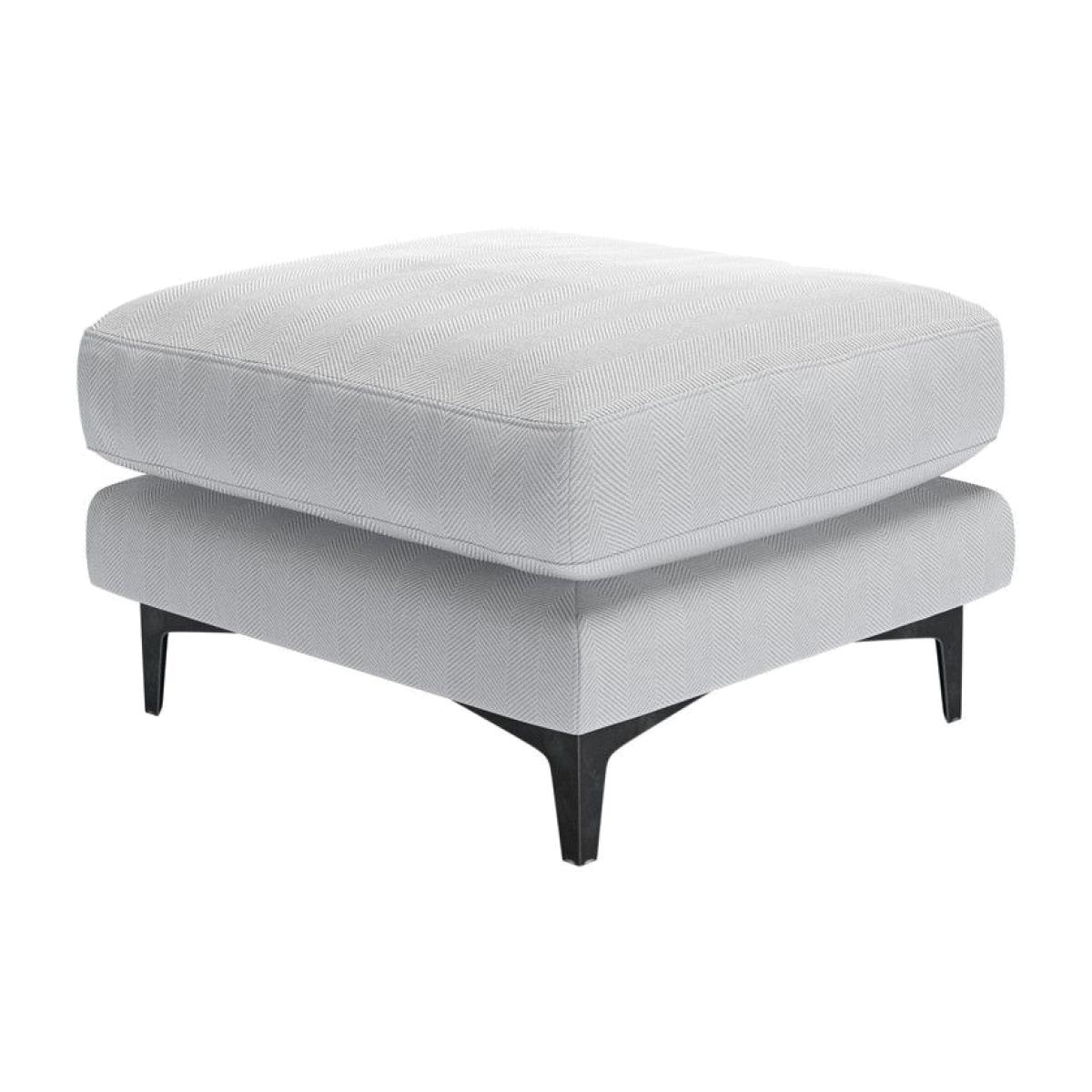 Boston Large Rectangular Footstool in Harbour Aquaclean Clever Velvet