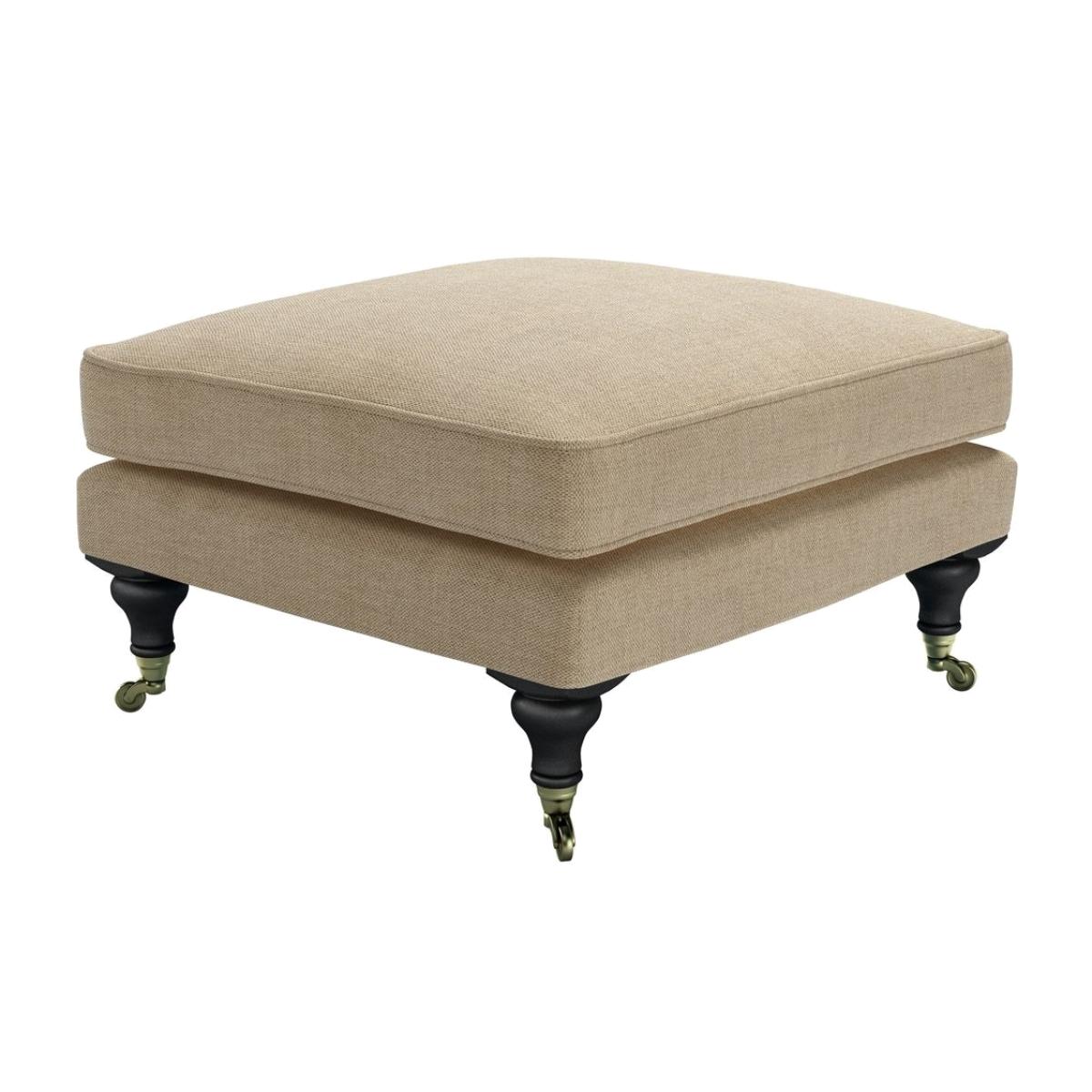 Bluebell Medium Square Footstool in Nordic Pine Hygge Chunky Weave – image 1