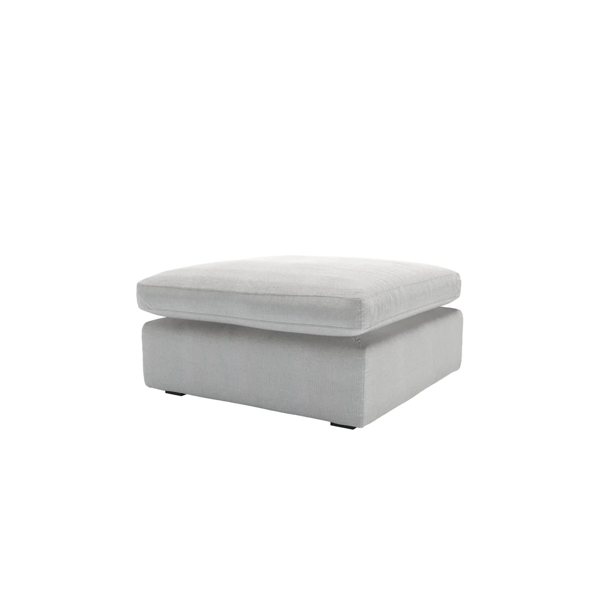 Long Island Slim Medium Rectangular Footstool in Arctic Seal Easy Cotton - sofa.com – image 2