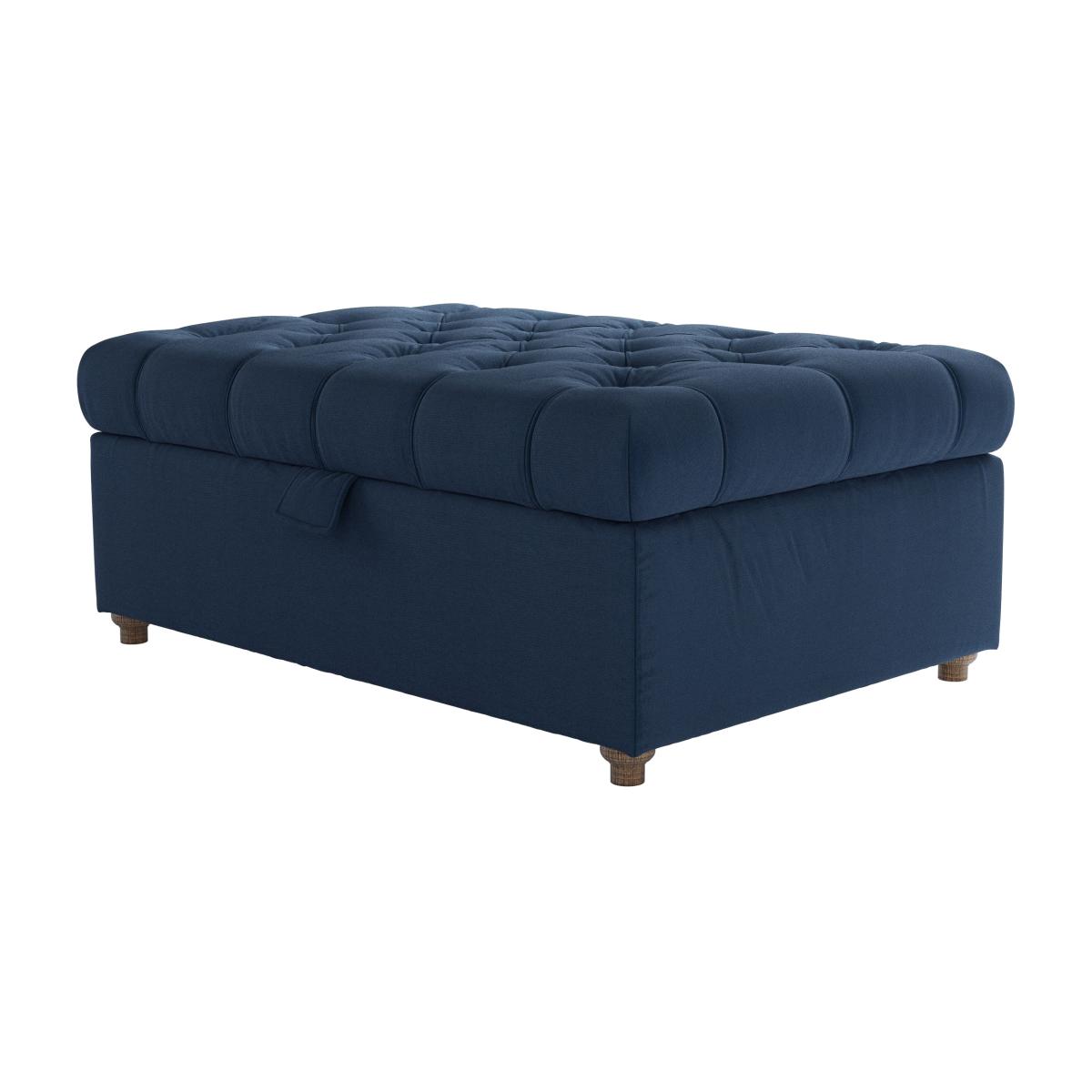 Valentin Medium Rectangular Storage Footstool in Galaxy Organic Smart Cotton – image 1