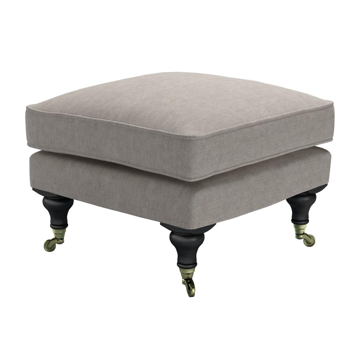Bluebell Small Square Footstool in Serene Vermeer Linen - sofa.com