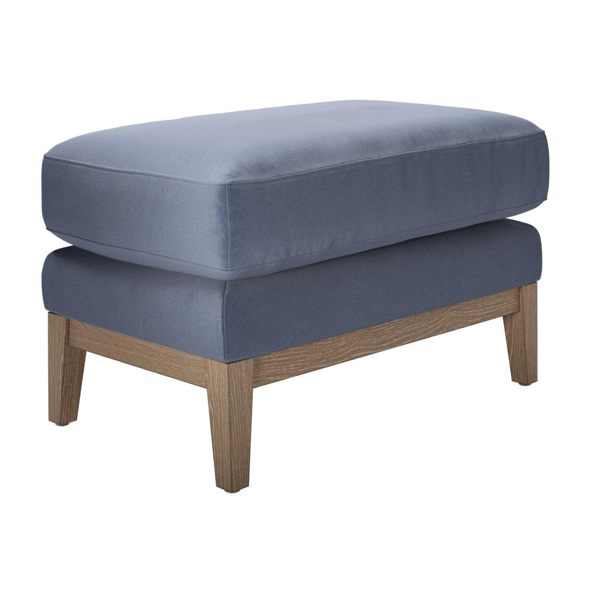 Costello Small Rectangular Footstool in Sapphire Smart Velvet – image 1