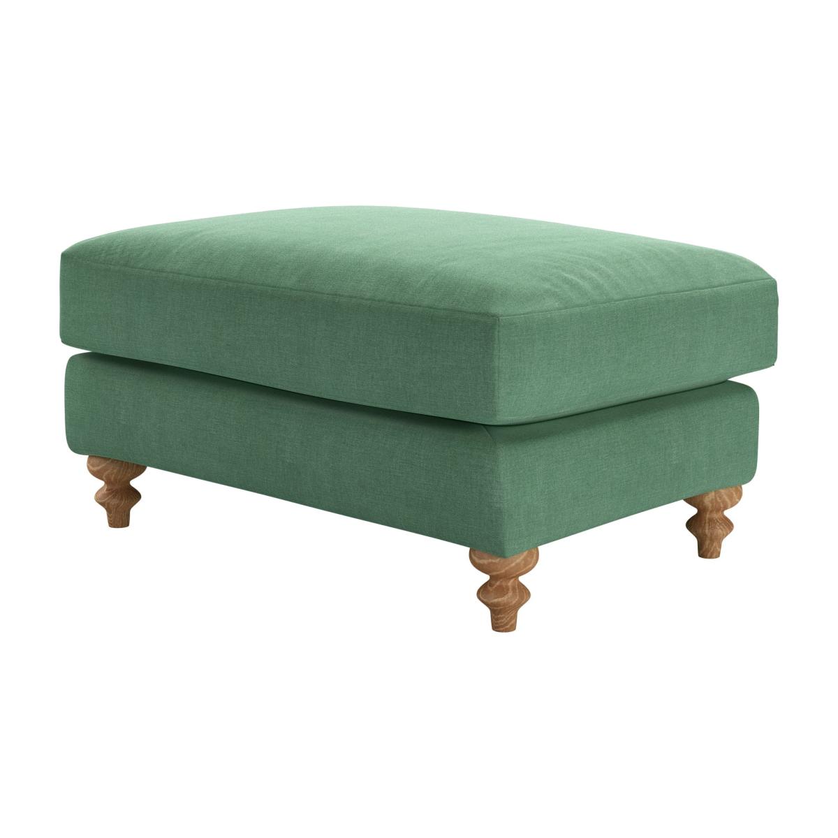 Teddy Large Rectangular Footstool in Celadon Easy Cotton – image 1