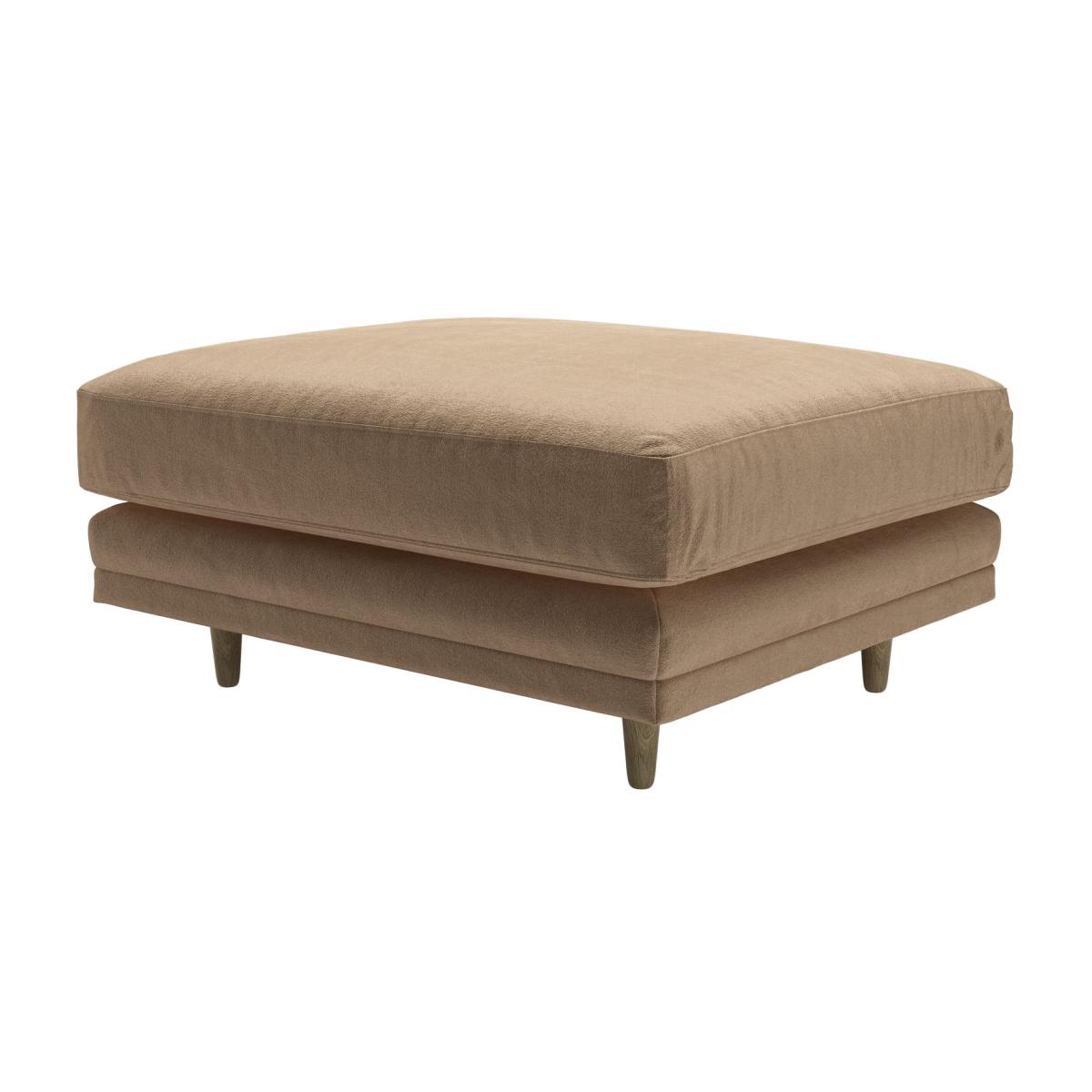 Marco Large Rectangular Footstool in Spiced Latte Cotton Matt Velvet – image 1