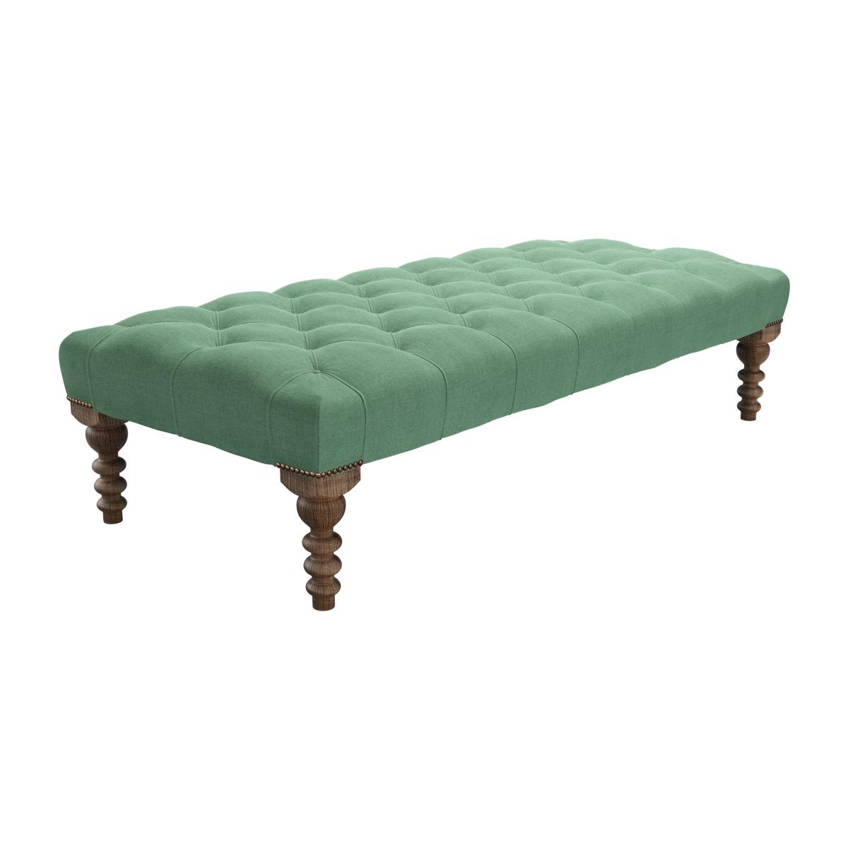 Valentin Large Rectangular Footstool in Celadon Easy Cotton – image 1