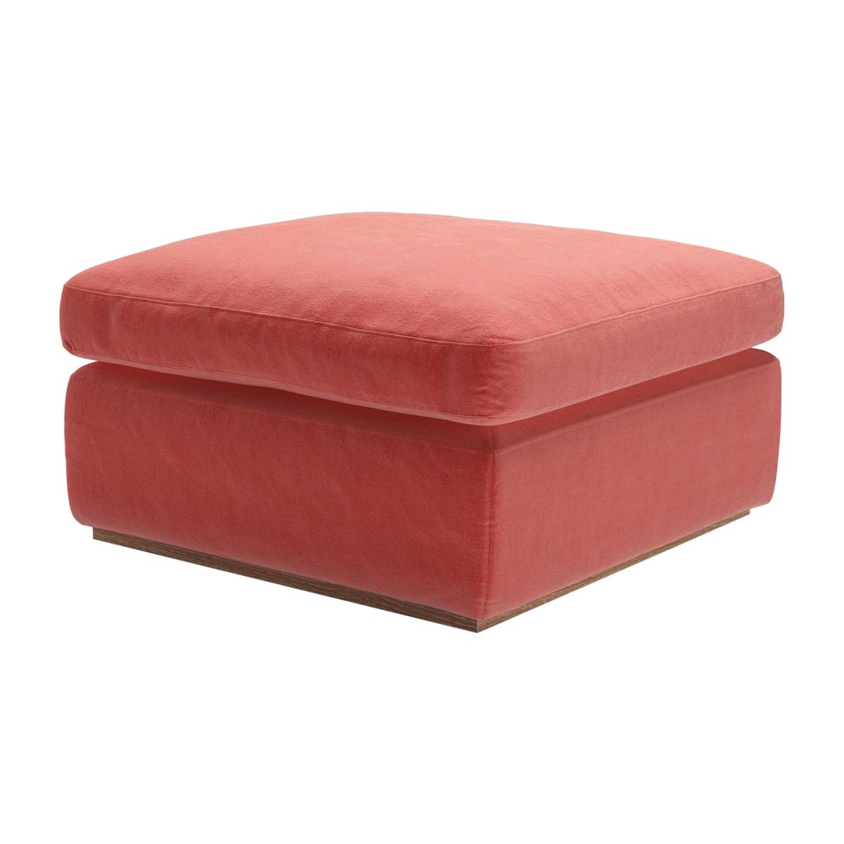 Ren Footstool in Dusty Rose Cotton Matt Velvet – image 1