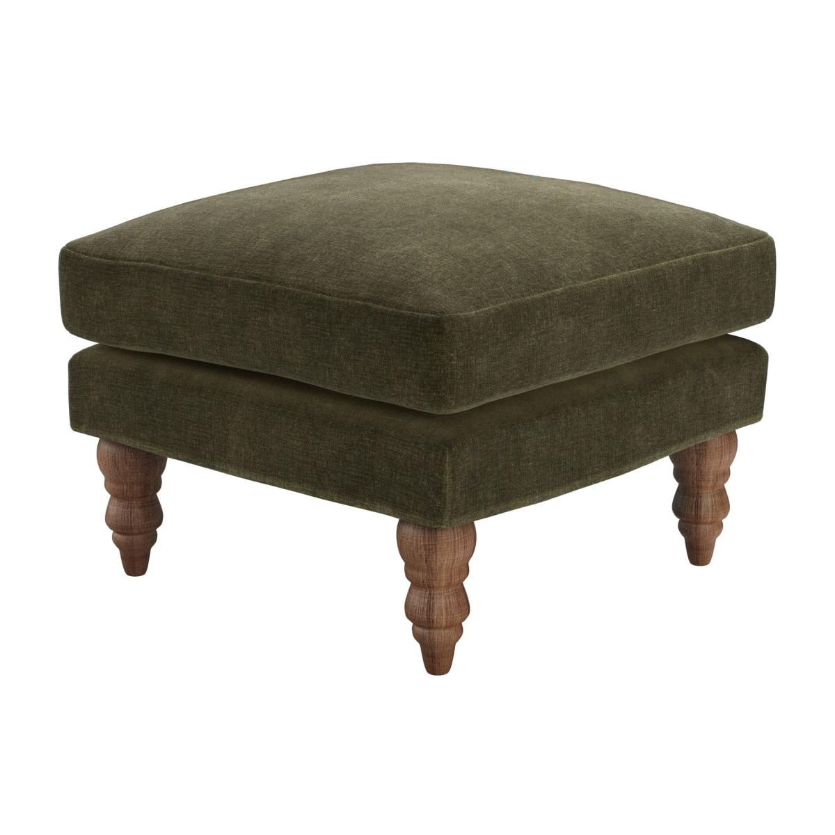 Isla Small Square Footstool in Juniper Aquaclean Clever Chenille – image 1