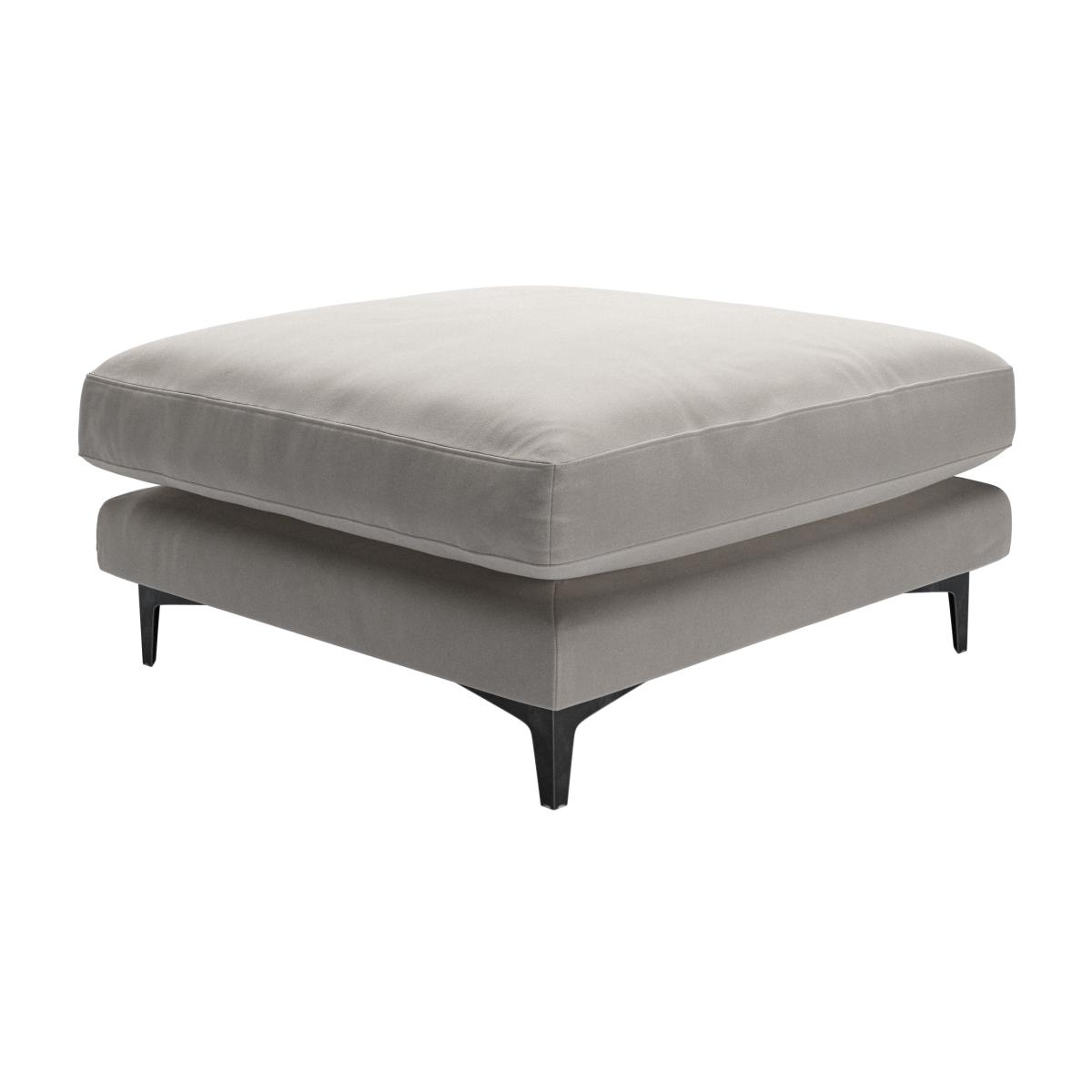 Boston Large Rectangular Footstool in Nimbus Aquaclean Clever Velvet – image 1